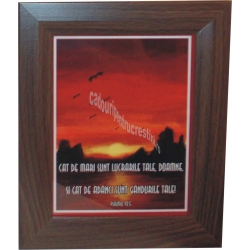Tablou 23x18.5 cm  Cat de mari sunt lucrarile Tale